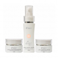 Bộ Sản Phẩm Trị Nám Và Tái Tạo Da Thần Kỳ P Beauty Mela Magic - 3 sản phẩm